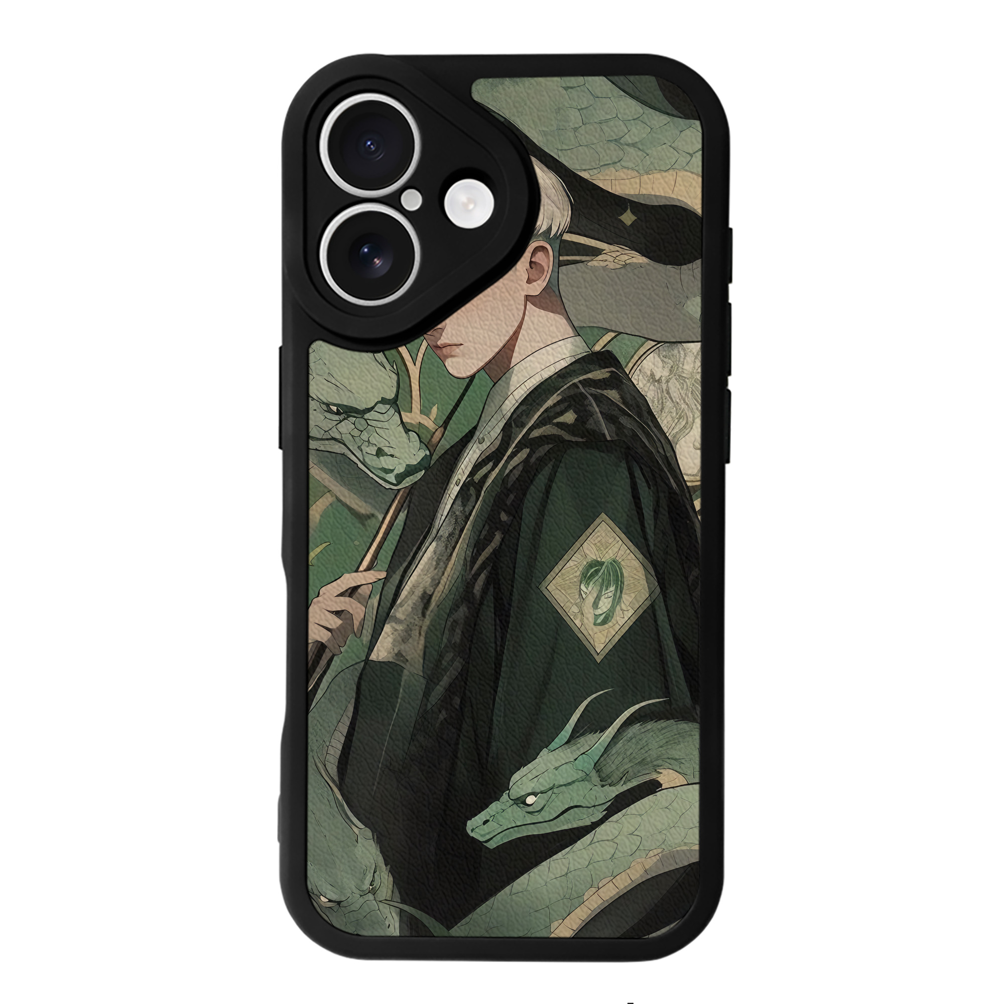 （画像用） Harry Potter ハリー・ポッターシリーズ 【iPhone 16シリーズ対応】シリコンスマホケース（レザー調） 材質：シリコン